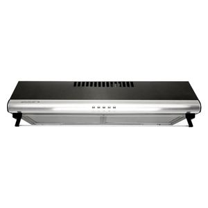 Campana Recirculadora Abba 60 cm Inox/Negro