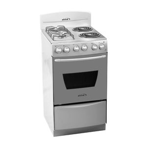 Estufa Mixta Abba Horno Eléctrico Mesón Inox Gas Natural Gris AM3045NG