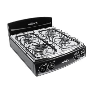 Estufa de mesa Abba  4 Puestos Propano Negro