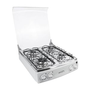 Estufa de mesa Abba  4 Puestos Gas Natural  Gris
