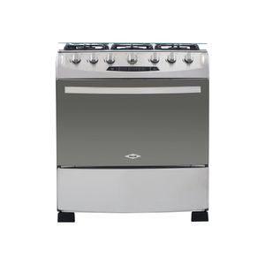 Estufa de Piso Haceb Orégano 76cm 6 Puestos Gas Natural Inox
