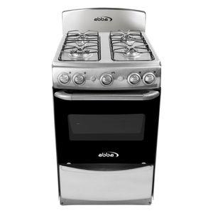 Estufa con Horno Abba 4 Puestos Gas Propano Torre - Platino