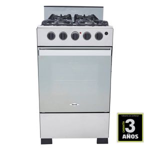 Estufa de Piso Haceb Romero Ultra 4 Puestos Gas Natural Inox