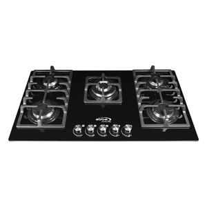 Cubierta Abba Master Chef 5 Puestos Negro Gas Natural CG601V5DTCN N