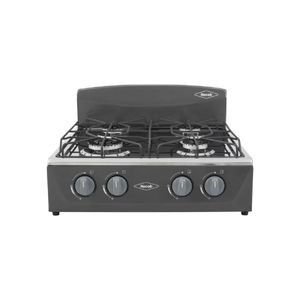 Estufa de Mesa Haceb 4 Puestos Gas Propano Torre Plata EM AVELLANA TGPPL