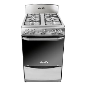Estufa con Horno Abba 4 Puestos Gas Natural Torre - Platino