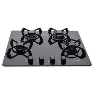Cubierta en cristal negro Haceb 60 cm