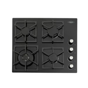 Cubierta Tandoori Cristal Haceb 60cm Negro