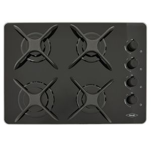 Cubierta de Cristal Haceb a Gas 60cm Negro