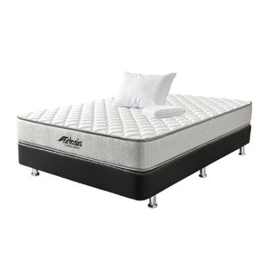 Combo Colchón Fantasía Tradition Semix 100x190 + Base Cama + 1 almohada + Protector Damasco