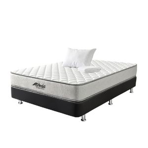 Combo Colchón Fantasía Tradition Semix 120x190 + Base Cama + 1 almohada + Protector Damasco