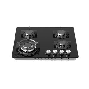 Cubierta de Empotrar Mabe 60 cm Gas Natural 4 Puestos Negro PM6048GV0