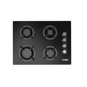 Cubierta Mabe 60 Cm a Gas Natural 110V 4 Puestos Negro PM6046V0