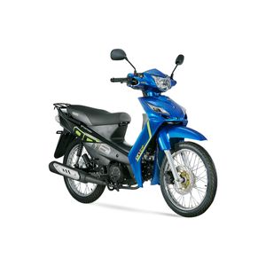 Moto Victory One MP Modelo 2024 Azul - Negro Nebulosa Calcomanía Verde