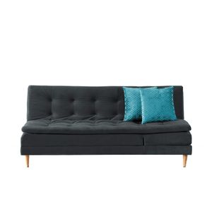 Sofá Cama Fantasía Grecia Lennon Plomo + Cojines Decorativos