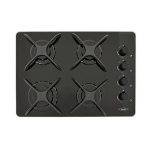 Cubierta Haceb a Gas Natural 60cm Esmaltada Negro CUBCG6043ESMNEGRAMLGN