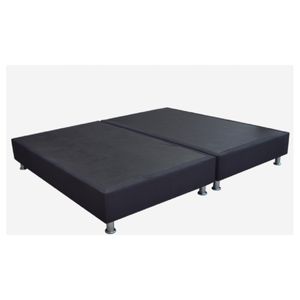 Base Cama Spring Madison 2 Piezas con Patas Metálicas 2*(160X095) Negro SOMMADISON160 2X(160X095)NEGRO