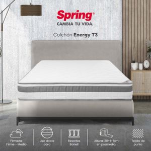 Colchón Spring Energy T3 Firme Queen 160 x 190 cm