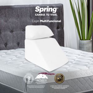 Almohada / Cojín Multifuncional Spring 42 x 50 cm Blanco