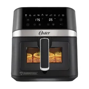 Freidora de Aire Digital Oster 6 Litros Negra DiamondForce con Luz Interna