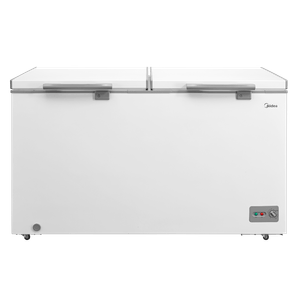 Congelador Horizontal Midea 418 Lts. Netos Doble Puerta Blanco Tapa Ciega MDRC564FZM01C0