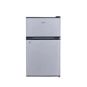 Nevera Minibar Midea 87 Litros Netos 2 Puertas Silver MDRT87CCDLS-CA