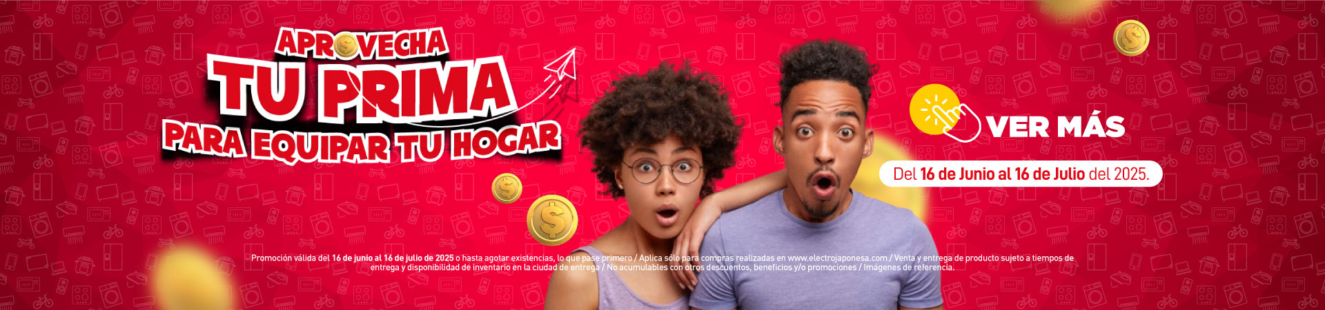 Aprovecha tu prima para equipar tu hogar